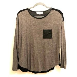 Ann Taylor 3/4 Sleeve Pocket Shirt